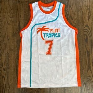 Flint Tropics Vintage Stitched Coffeeblack Jersey white / blue / orange